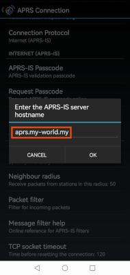 aprs server address